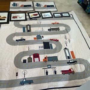 Pottery Barn Kids Quilt Set and Pictures (not frames)